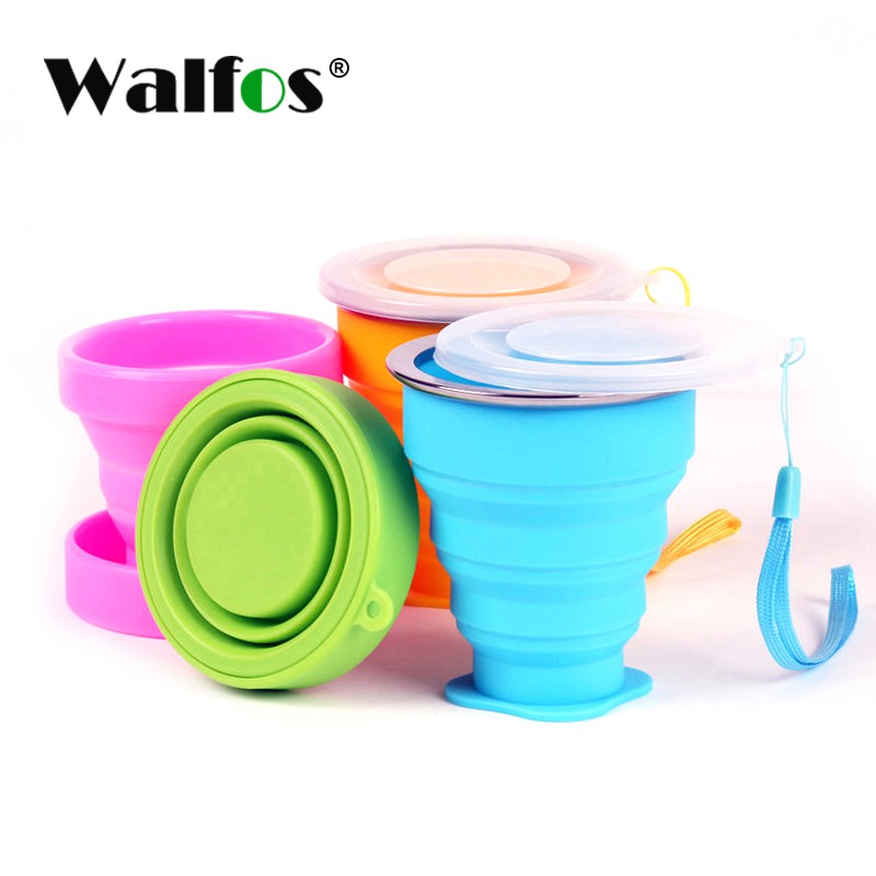 Cốc nước có thể thu vào bằng silicone của Walfos Food Grade 270ml