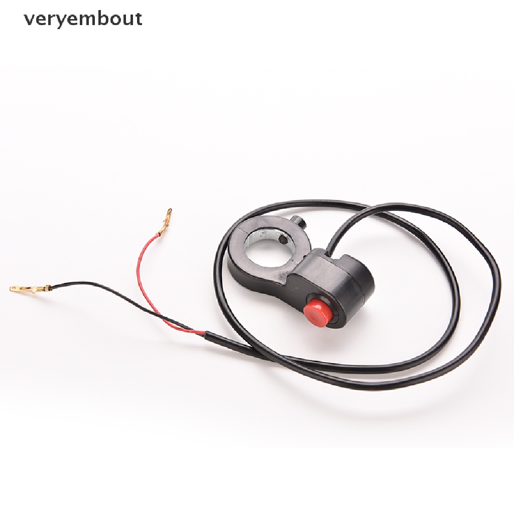 Công tắc còi xe máy gắn tay lái màu đỏ cỡ 7/8" phổ biến