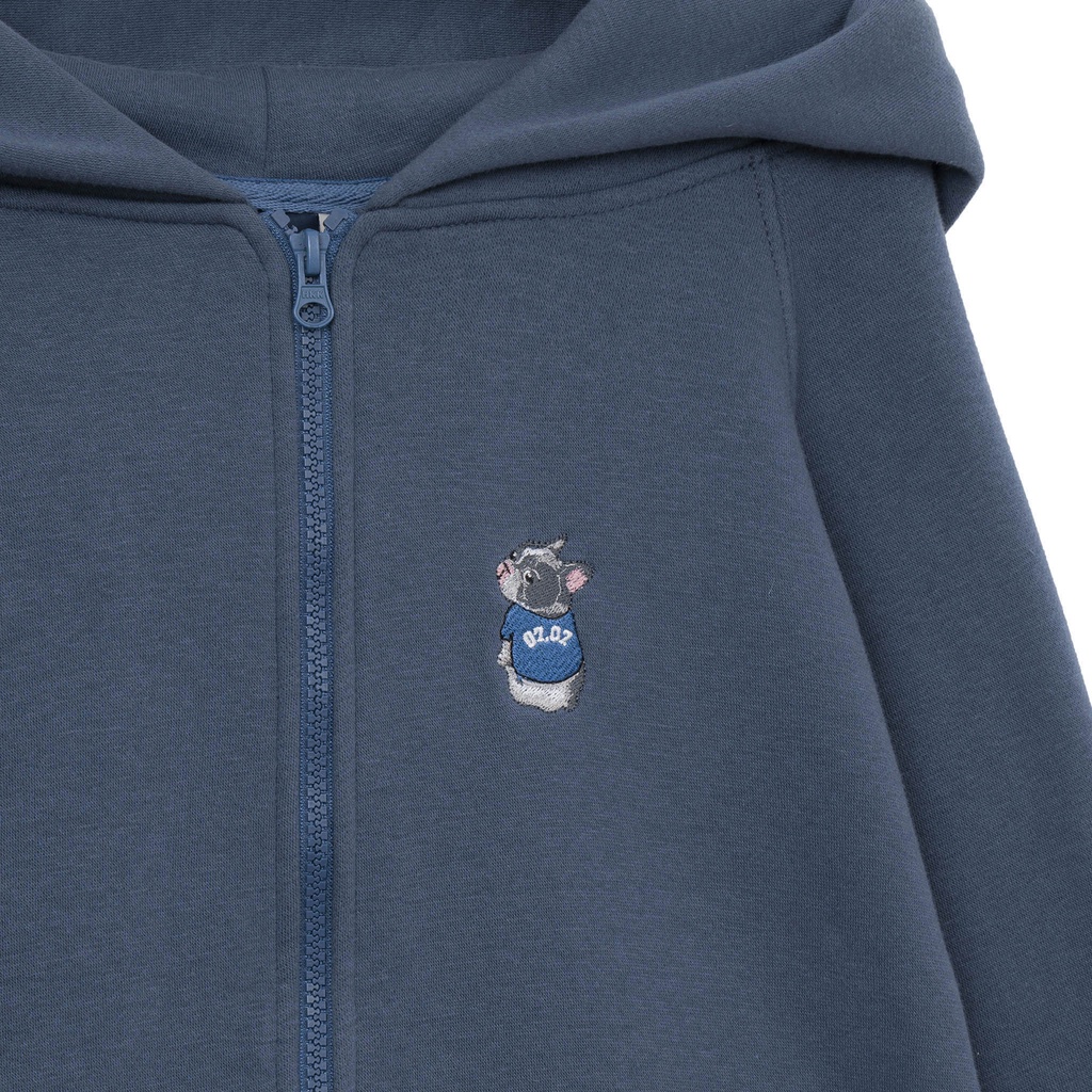 Áo khoác Zipper Hoodie &quot;SEVENZIA Signature&quot; - Bluestone