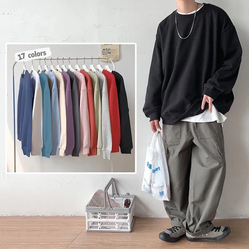 Áo Sweater Nỉ Bông Cực Ấm Áo Nỉ Nam Nữ Unisex Hàng Quảng Châu Siêu Đẹp