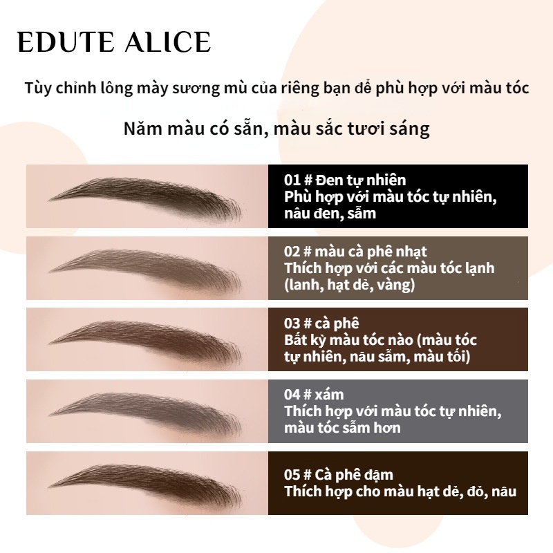 Chì kẻ mày hai đầu tự động xoay kháng nước không dễ phai màu trang điểm thời trang