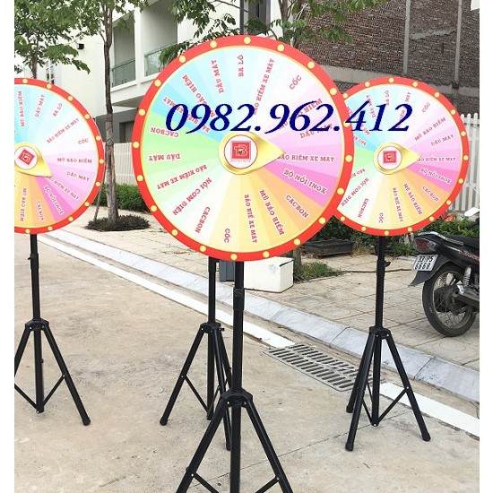 Vòng quay trúng thưởng(vòng quay may mắn) sử dụng trong chương trình khai trương, quà tặng, tạo hiệu ứng bán hàng