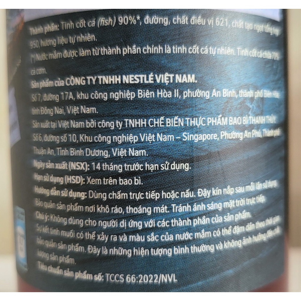 [Chai 490ml] NƯỚC MẮM TỰ NHIÊN [VN] MAGGI Natural Fish Sauce