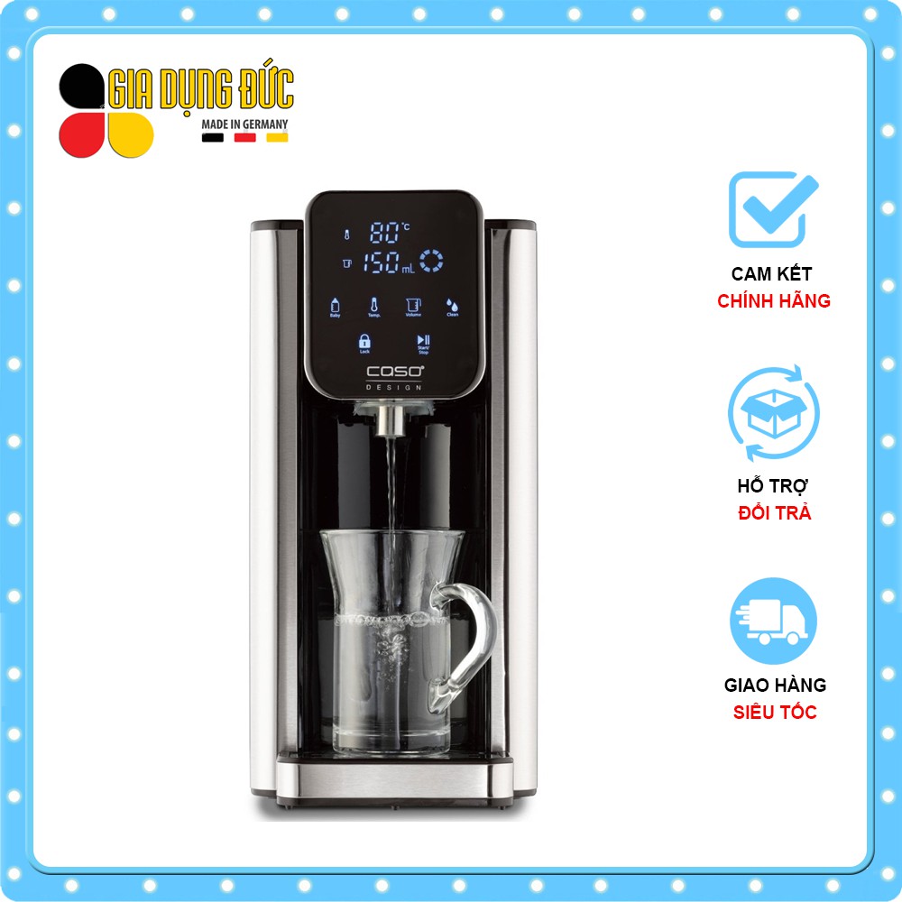 Bình thủy CASO HW660 - Bình thủy đun nước cho nhiệt độ và mức nước tùy ý - bảng điều khiển điện tử nhiều chức năng