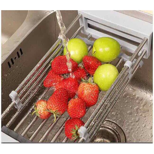 GIÁ INOX ĐỂ CHẬU RỬA BÁT - RỔ GÁC BỒN RỬA CHÉN ĐA NĂNG