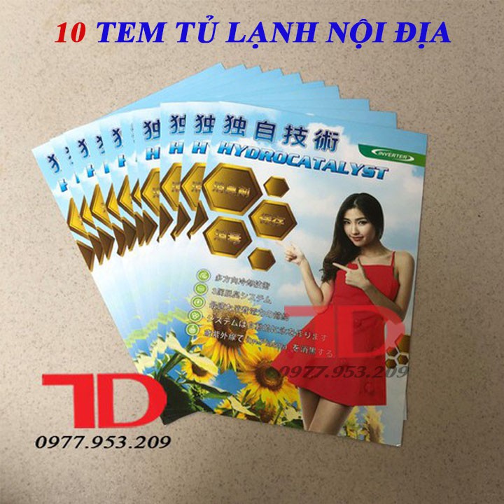 Combo 10 Tem tủ lạnh nội địa Nhật mẫu 7