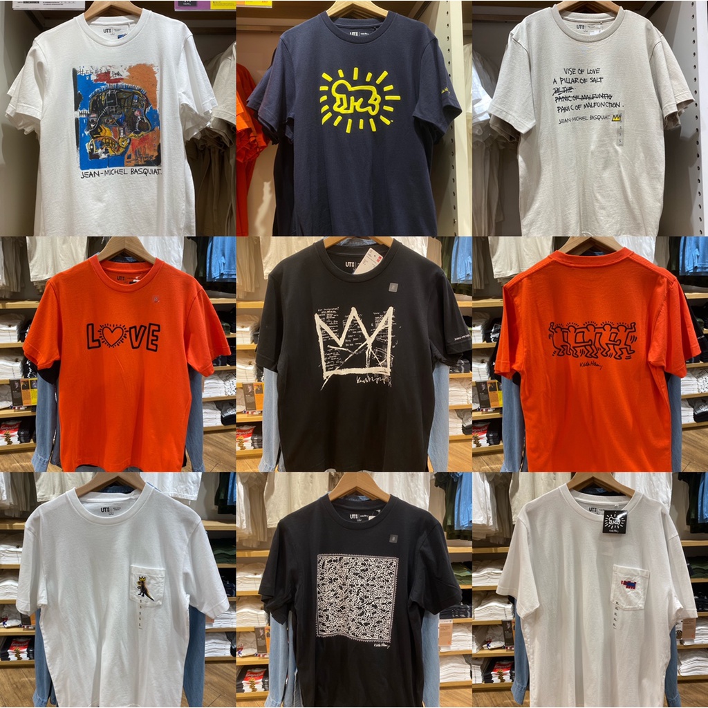 Áo Thun Uniqlo x Keith Ngắn Tay In Họa Tiết Cá Tính Trẻ Trung