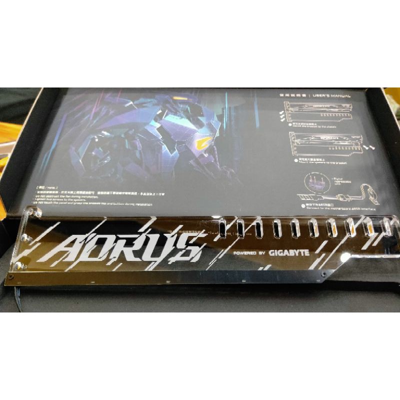 Giá đỡ Card màn hình (VGA Holder) Gygabyte Aorus RGB led ARGB 5V Sync Main - Bản giới hạn