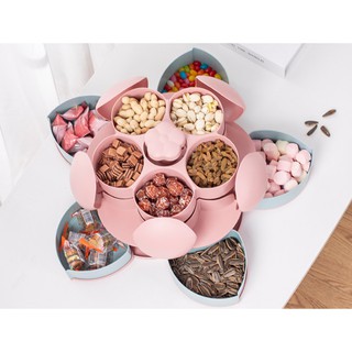 Khay Đựng Mứt 6 Ngăn Bông Sen Vàng Lưu Giữ Hương Vị Tết [MẪU MỚI QUÀ TẾT SIÊU HOT]