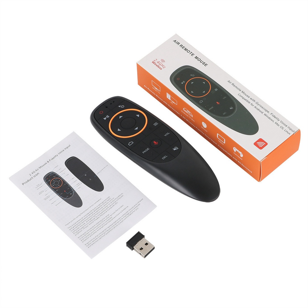Điều khiển Chuột bay Voice G10/G10s - Remote Mouse Air sử dụng cho TV Box/G10 tìm kiếm bằng giọng nói 1 chạm