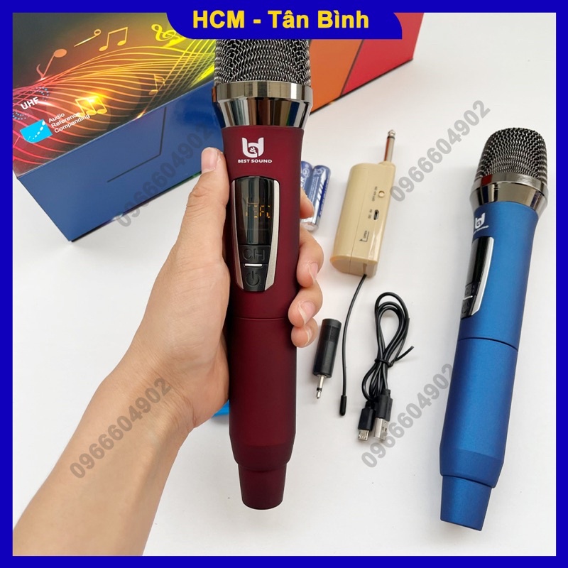 Micro không dây đa năng Ww301 dành cho loa kéo âm ly vang mic loa kéo mic âm ly