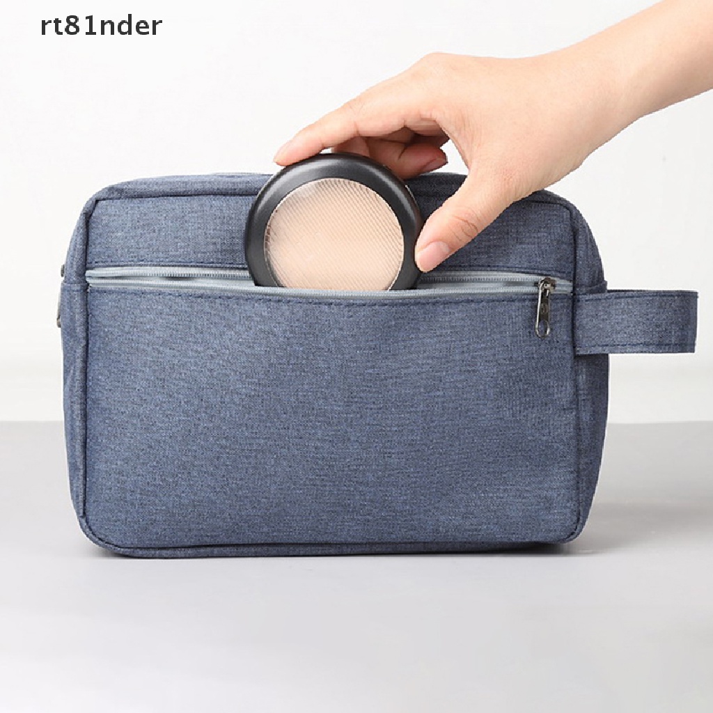 Rt Túi Da Pu Đựng Mỹ Phẩm Phụ Kiện Kỹ Thuật Số Đi Du Lịch Chống Nước Sức Chứa Lớn Cho Nam