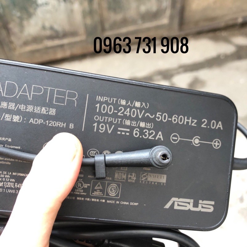 Sạc Laptop Asus 19v-6.32a bản gốc