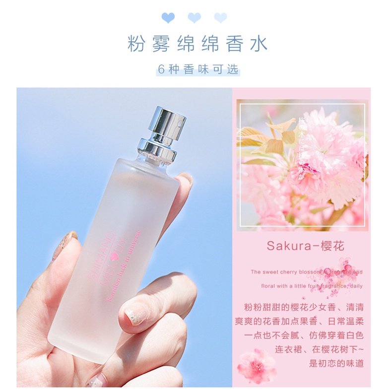 Nước hoa shimang với hương đào mix hương hoa Melody Body Mist Shimang 30ML