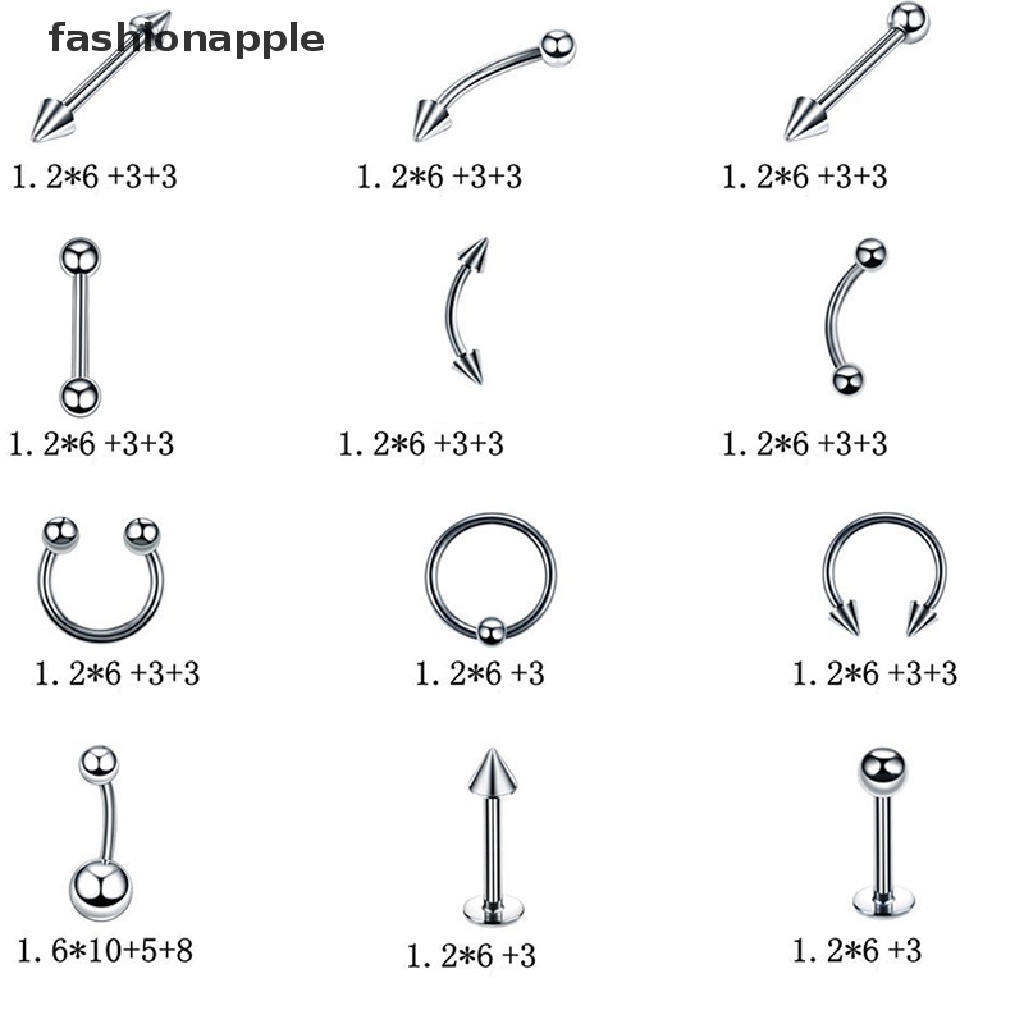 Set 60 Khuyên Xỏ Cơ Thể Thời Trang Cá Tính