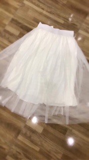 Chân váy voan lưới