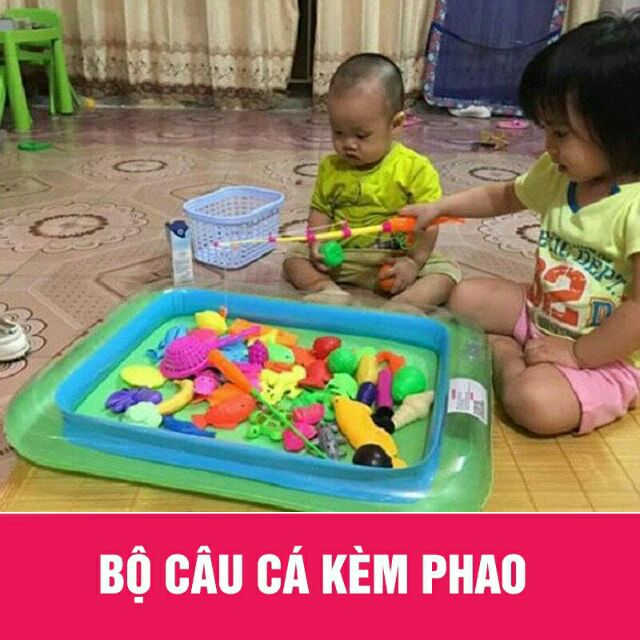 Bộ câu cá kèm phao.cho bé