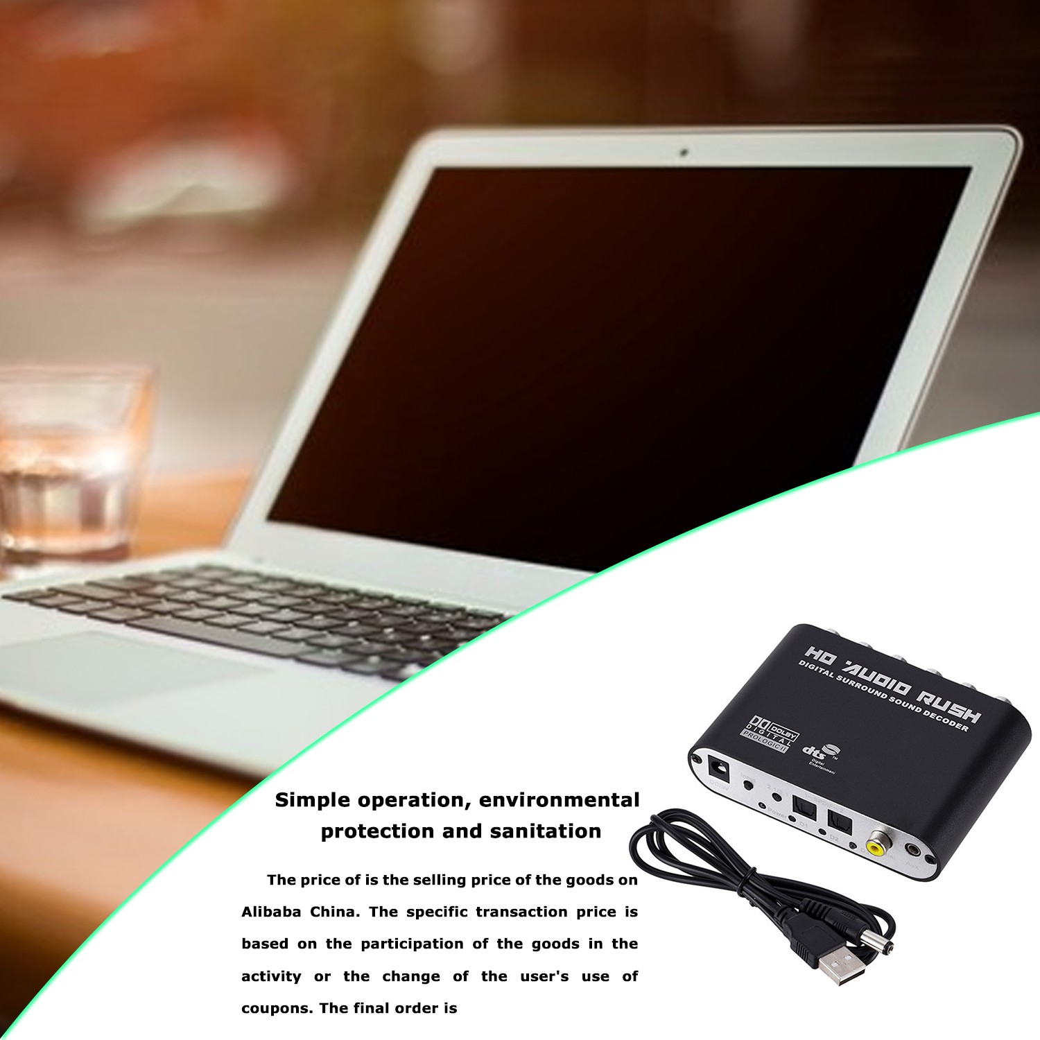 Bộ Giải Mã Âm Thanh 5.1 Dts / Ac-3 Quang Học Sang 5.1 Kênh Rca Analog