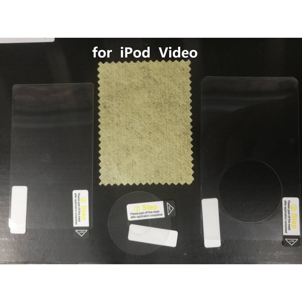 Miếng Dán Bảo Vệ Màn Hình Trước + Sau + Phim Rẽ Siêu Mỏng Mềm Trong Suốt Cho Apple iPod Video