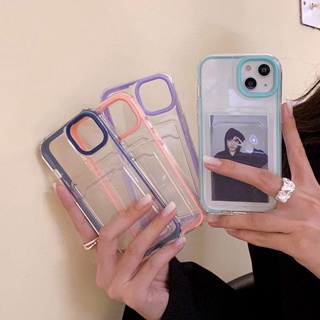 Ốp điện thoại 2 trong 1 PC cứng và TPU dẻo có ngăn đựng thẻ cho compatible for iPhone 14 Pro Max 13 Pro Max 11 12 Pro Max 7 8 Plus X XR XS Max