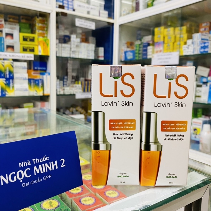 ✅ [Chính Hãng] LIS Lovin' Skin Tính Chất Thông đỏ Pháp Cô đặt xoá Nám Sạm Nếp Nhăn Da tối màu CHÍNH HÃNG từ công ty