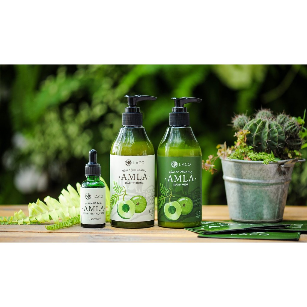 Bộ  sản phẩm Dầu gội – Dầu xả   chống rụng kích thích mọc tóc Amla Laco | BigBuy360 - bigbuy360.vn
