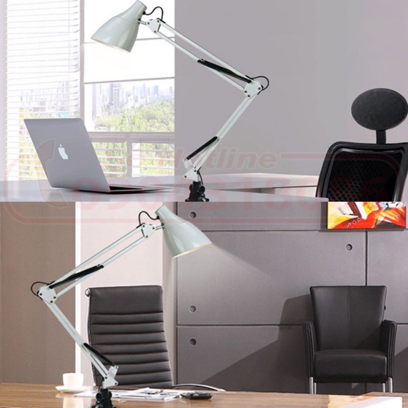 Đèn Bàn Học Kẹp & Để Bàn Đa Năng PIXAR - LED LUCECO UK Chống Cận Chao Vát Liền Chao Tròn Cỡ Lớn Nhỏ