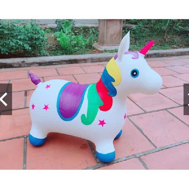 [Trợ giá] Thú Nhún Kỳ Lân Unicorn Cho Bé Loại Có Nhạc