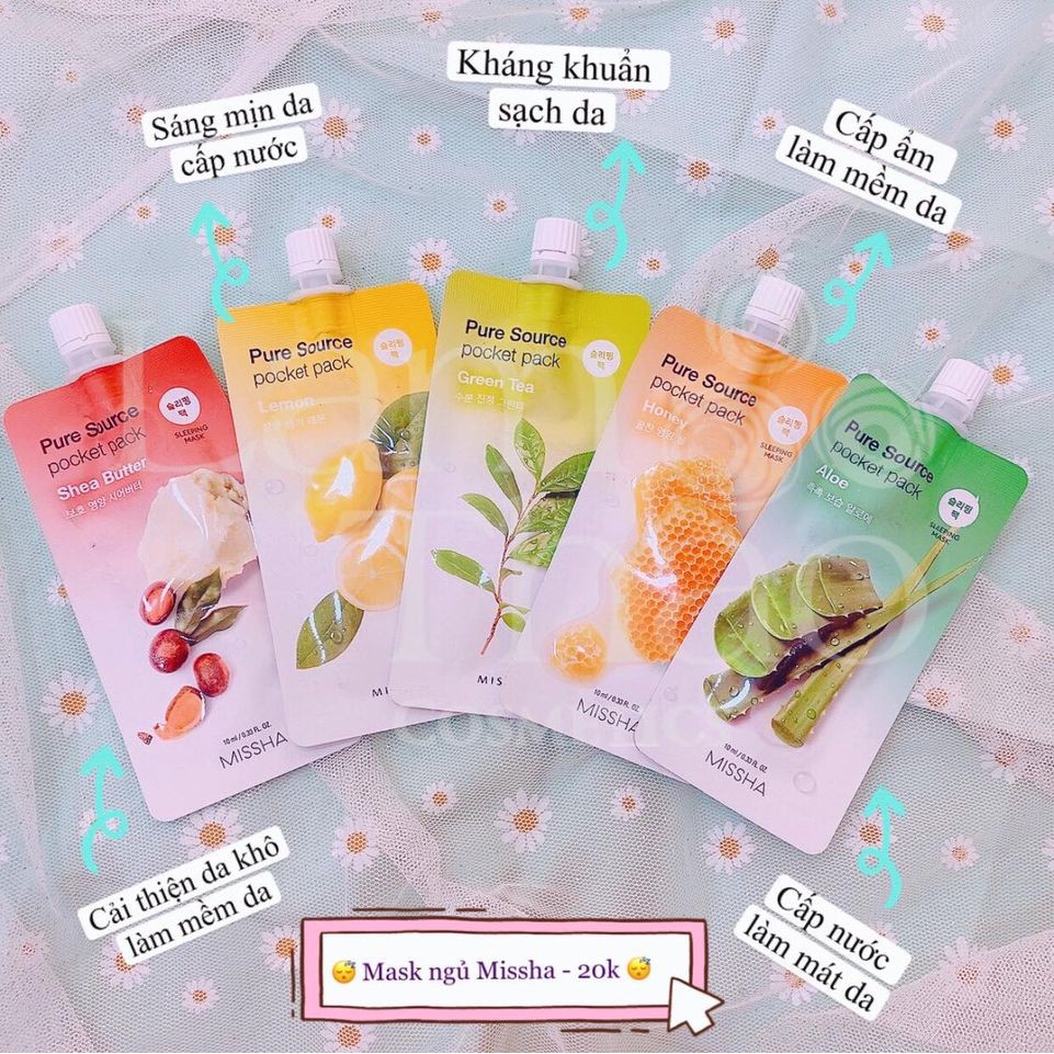 Mặt Nạ Ngủ Missha Pure Source Pocket Pack