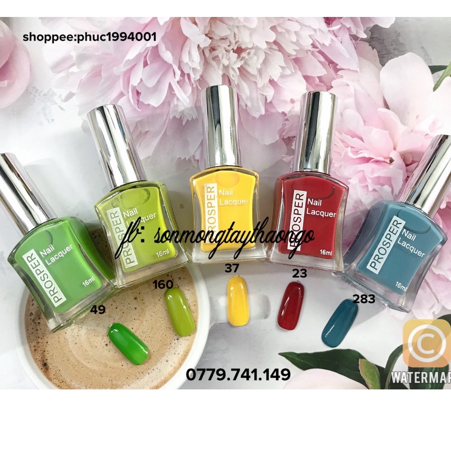 Sơn móng tay Prosper Silver 16ml (sơn thường)