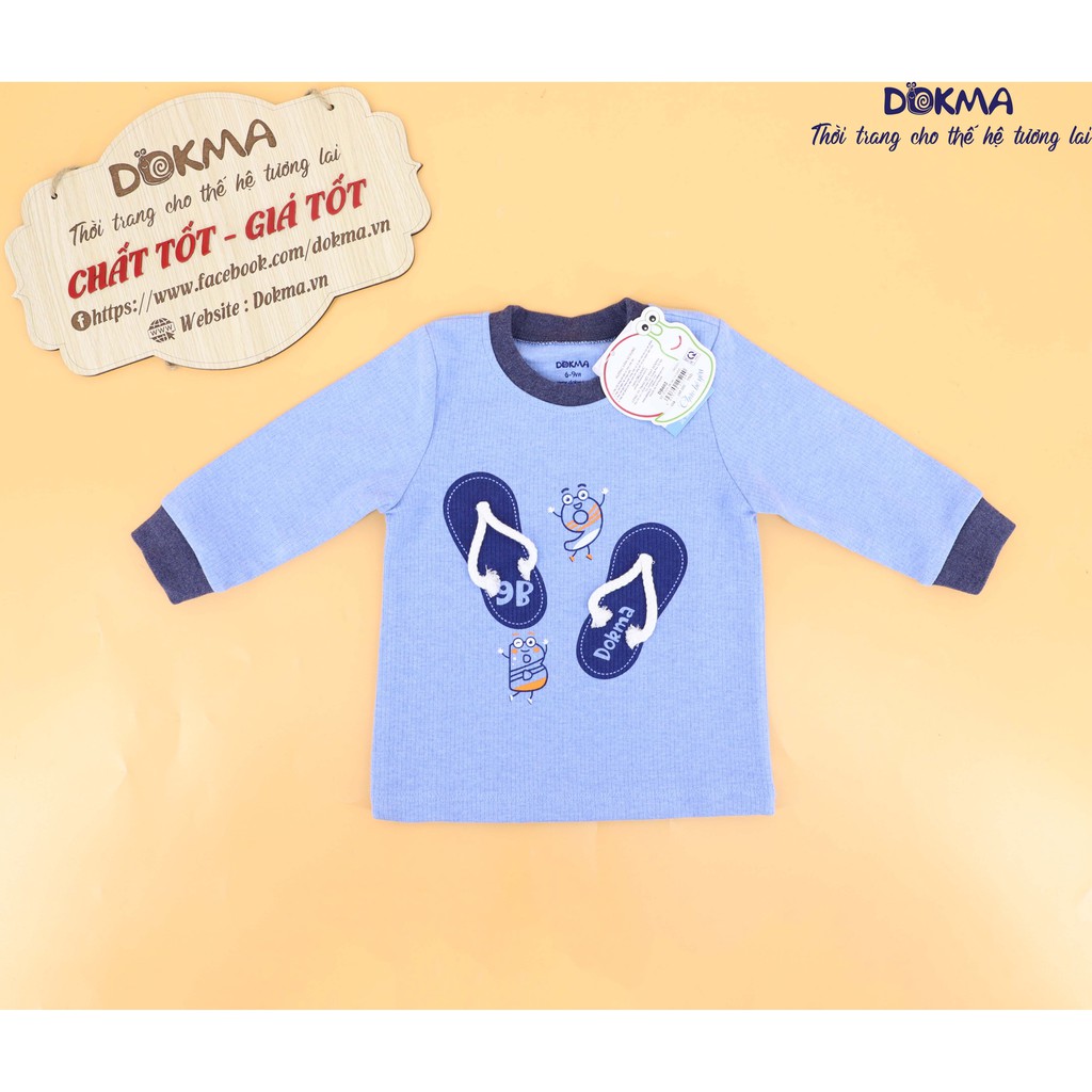 DB602A Áo Cổ tròn dài tay Dokma (9-24m)