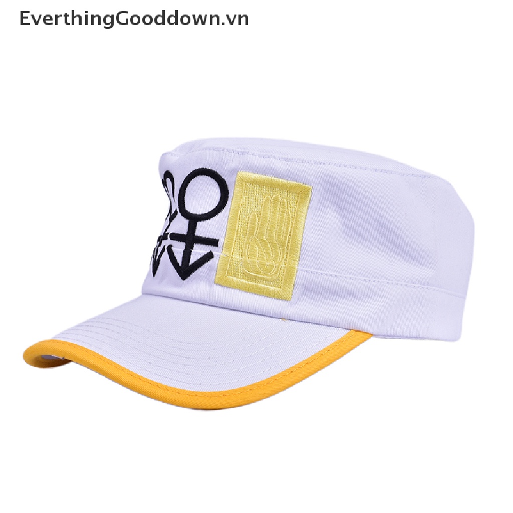 Everthinggooddown Mũ Lưỡi Trai Hóa Trang Hoạt Hình JOJO Quân Đội Kujo Jotaro Xung Quanh