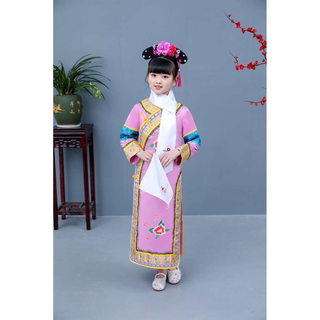 S10. Ảnh thật-Váy hoàn châu cách cách bé gái-có link cho nguời lớn. Hàng đặt trước 10 ngày. S10