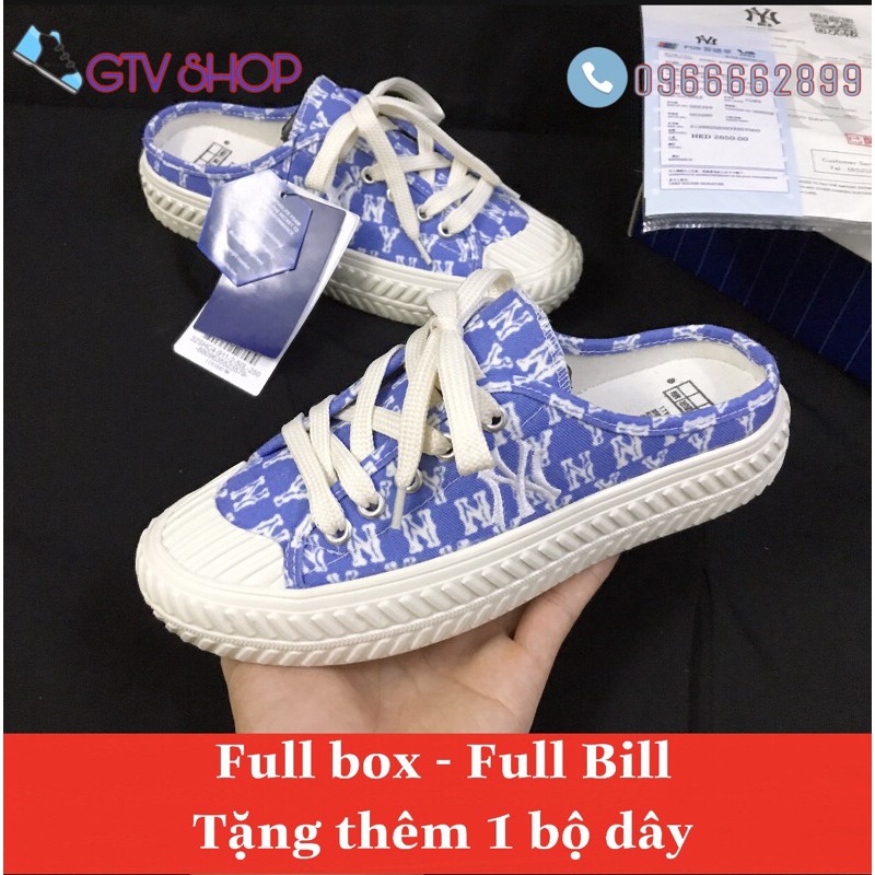 Full Bill - Full Box + Tặng thêm 1 bộ dây lụa - Giày Sục Ny Đạp Gót, Sục Ny, Sục 𝐌𝐋𝐁  Đạp Gót chữ thêu, hot trend.. .