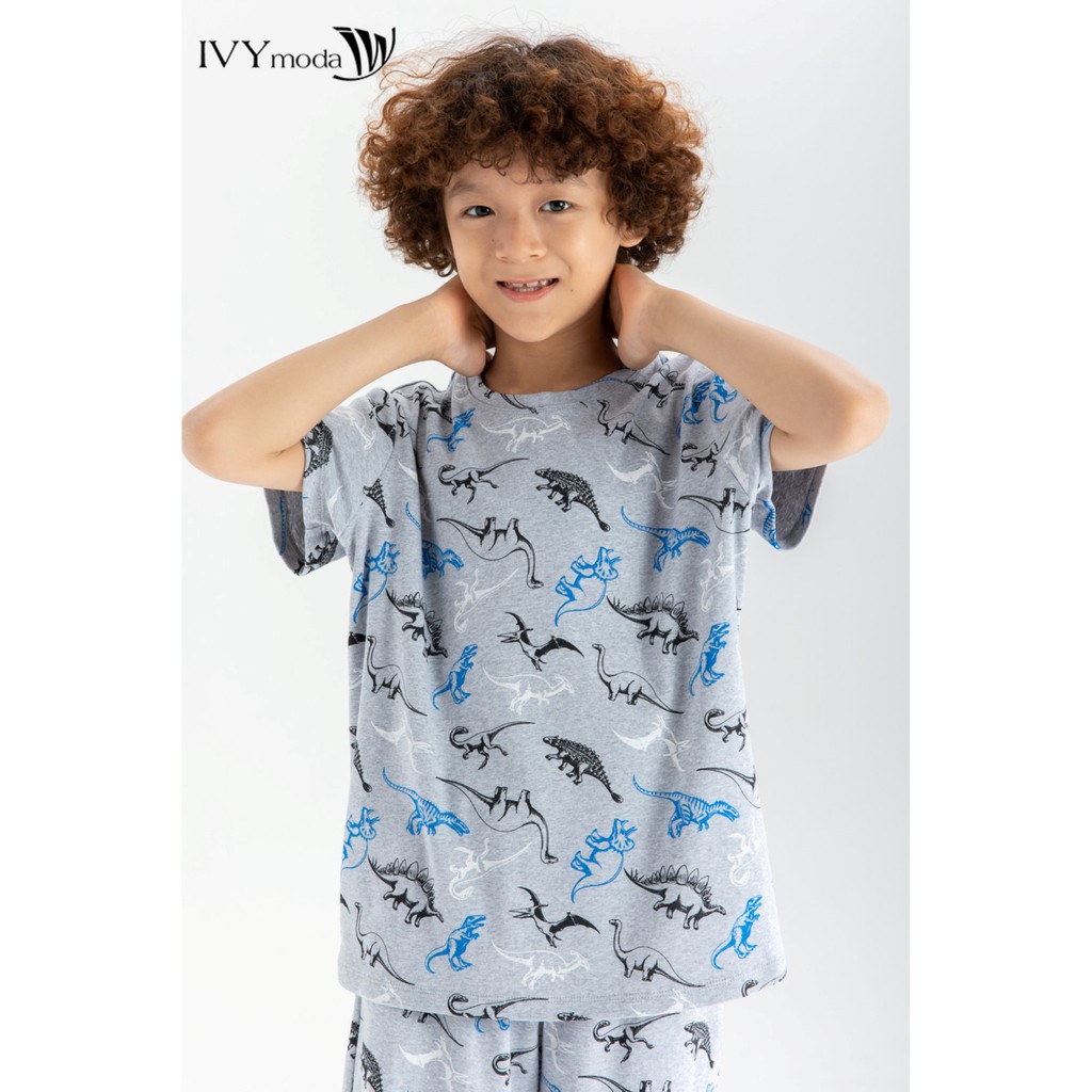 Áo thun (kèm quần) họa tiết động vật IVY moda MS 57K1349