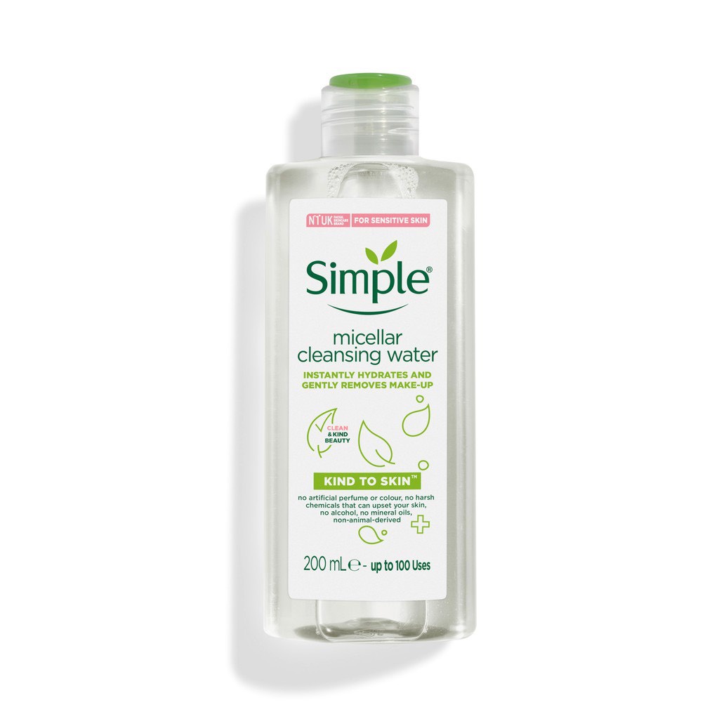 Nước Tẩy Trang Simple Micellar Làm Sạch, Không Chứa Cồn, Không Gây Khô Rát 200ml | BigBuy360 - bigbuy360.vn