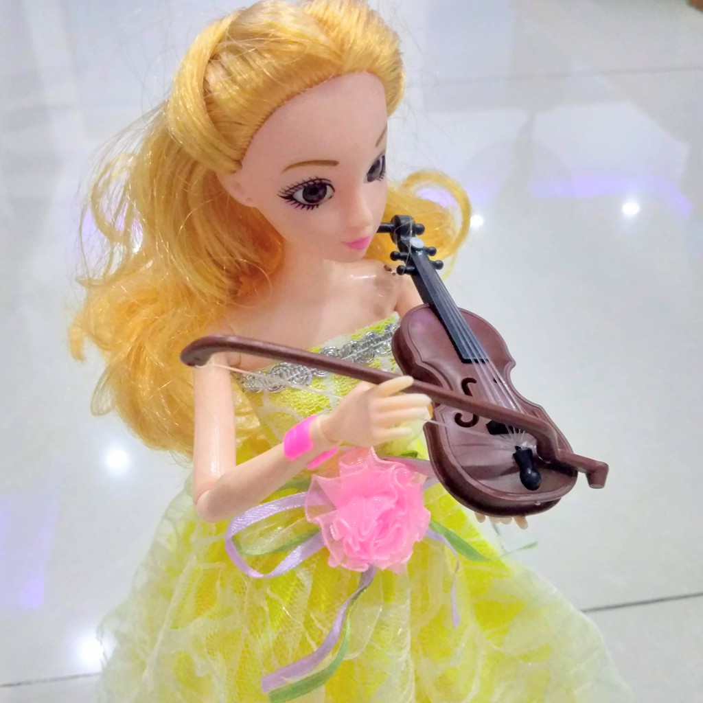 Đàn violong cho búp bê barbie - Hình thật