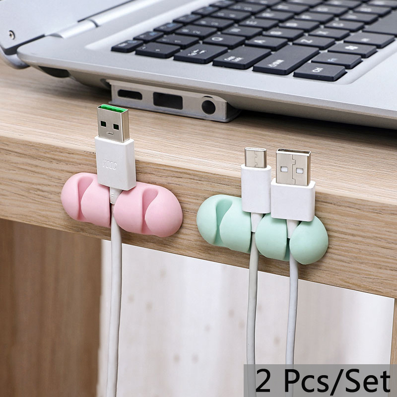 Set 2 giá đỡ dây cáp 3 lỗ tự dính tiện dụng | BigBuy360 - bigbuy360.vn