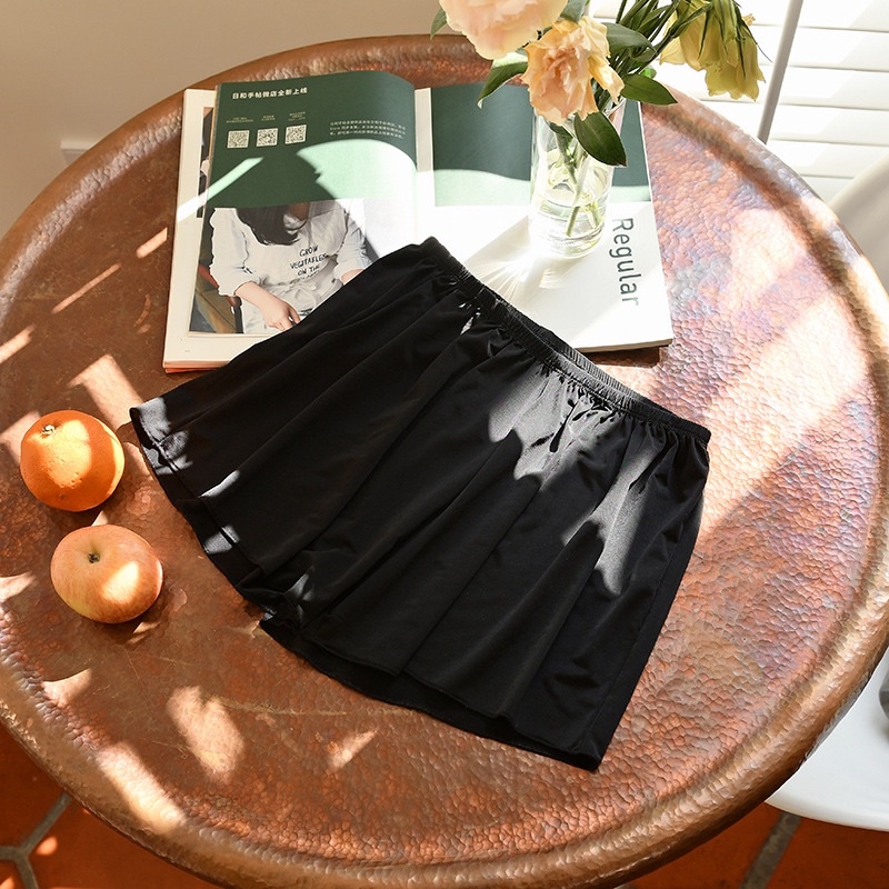 Quần đùi nữ mặc ngủ chất thun co dãn thoải mái, quần sooc nữ mặc nhà, mặc trong váy bigsize từ 38-70kg | BigBuy360 - bigbuy360.vn