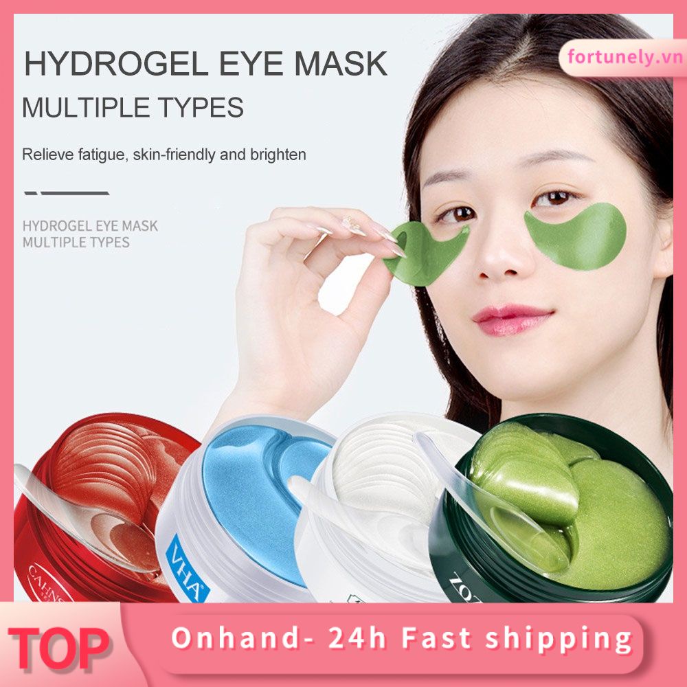 (Hàng Mới Về) Set 60 Mặt Nạ Mắt Collagen Pha Lê Dưỡng Ẩm Loại Bỏ Quầng Thâm | BigBuy360 - bigbuy360.vn