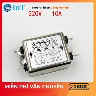 Bộ lọc nhiễu 1 pha 110/220v 10a lọc kép .