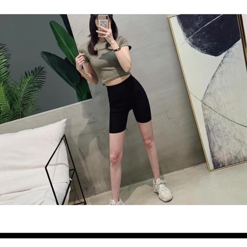 Quần Legging Lửng Nữ 🌸 Legging ngố nâng mông SIÊU HOT 🌸Quần legging lửng nâng mông cạp cao siêu co giãn [quần đùi nữ | BigBuy360 - bigbuy360.vn