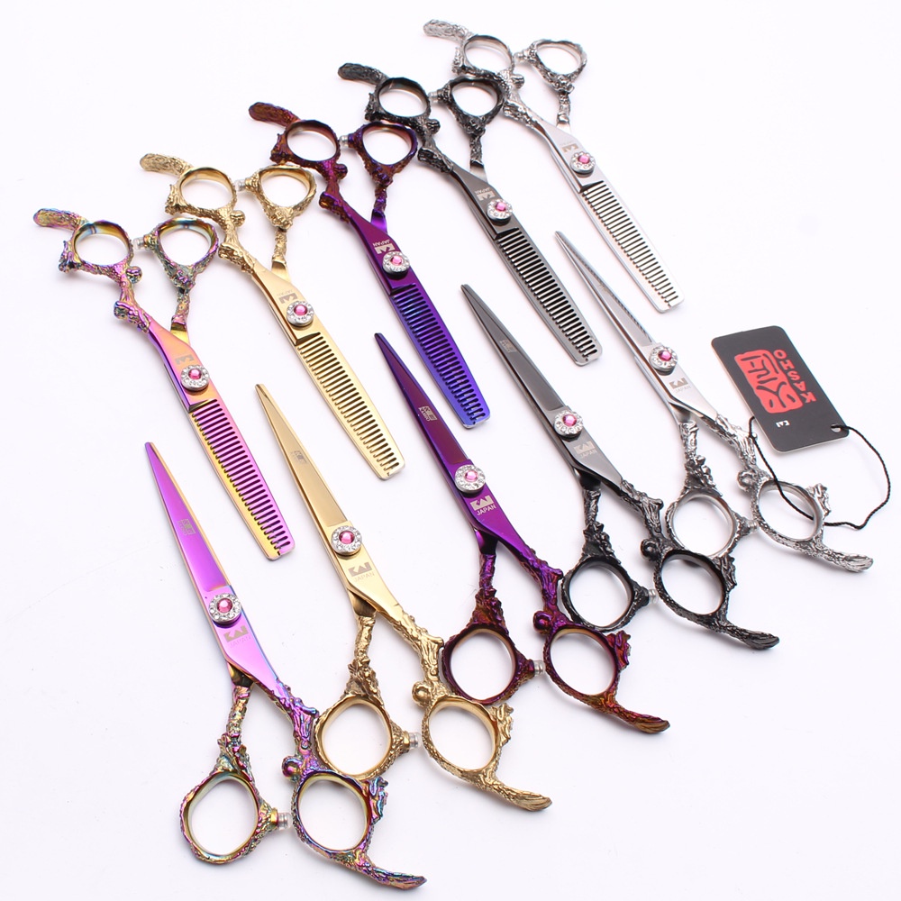 Kasho Bộ Kéo Cắt Tóc 440C Chuyên Dụng Cho Salon Nhật Bản