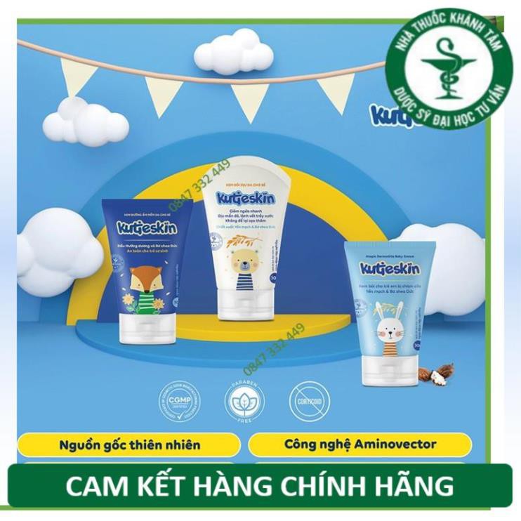 Bộ sản phẩm KUTIESKIN cho bé (dưỡng ẩm/ chàm sữa/ ngứa, hăm) [kutiskin, cutieskin, kutiekin, kem em bé, atoskin]