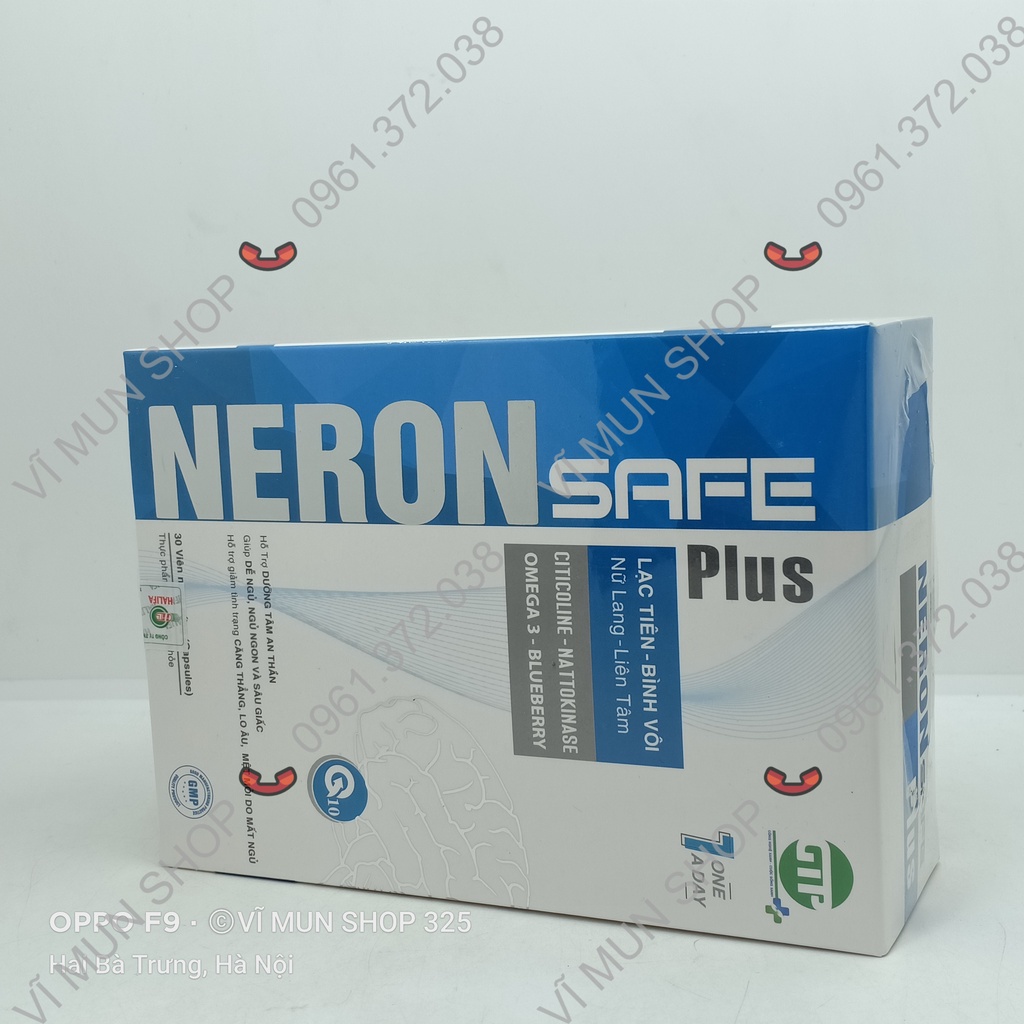 NERON SAFE Plus - Viên uống Giúp dễ ngủ, ngủ ngon và sâu giấc