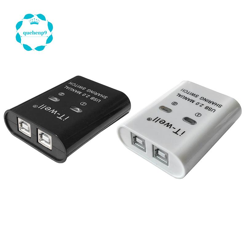 Bộ Chia Cổng USB 2 Trong 1 Cho Máy in 2 Cổng Màu Đen