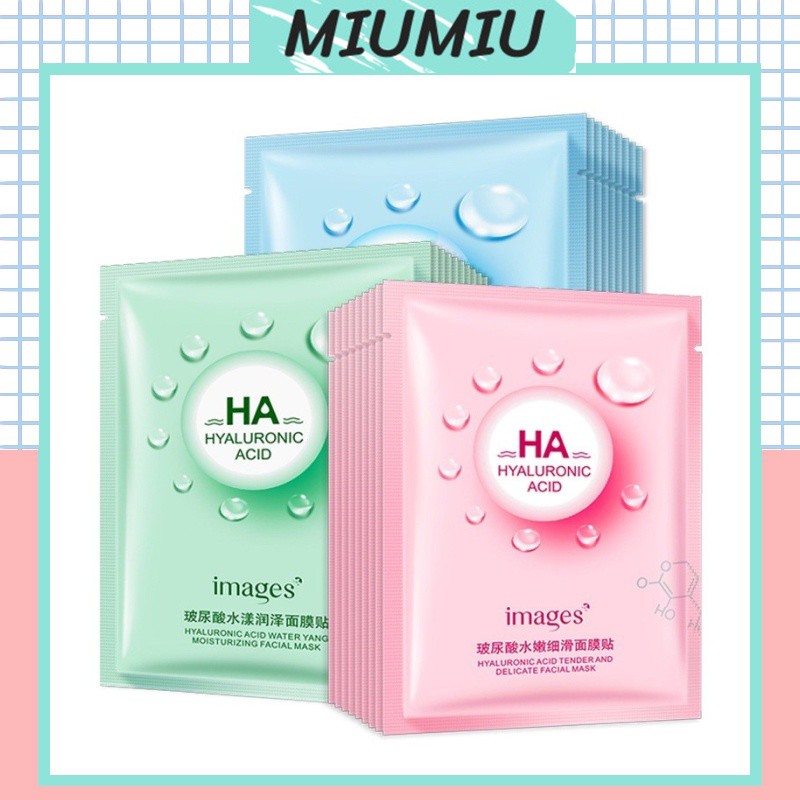 Mặt Nạ Giấy HA Hyaluronic Acid Dưỡng Da Chống Lão Hóa Cấp Ẩm Thải Độc | Thế Giới Skin Care