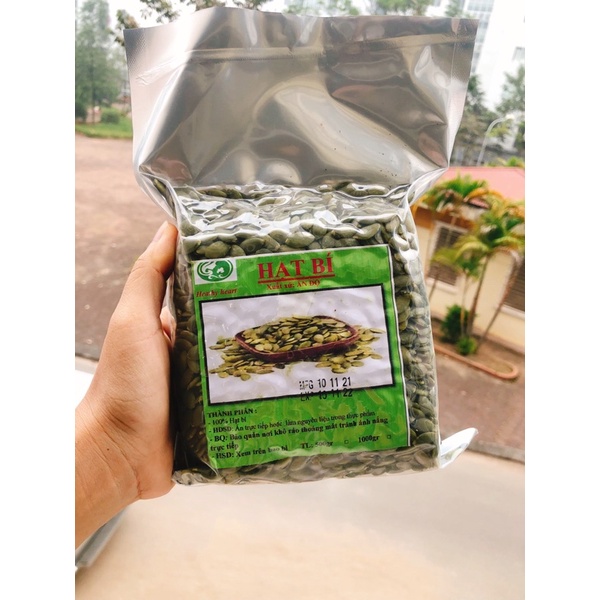 Nhân hạt bí xanh ấn độ sống 500g