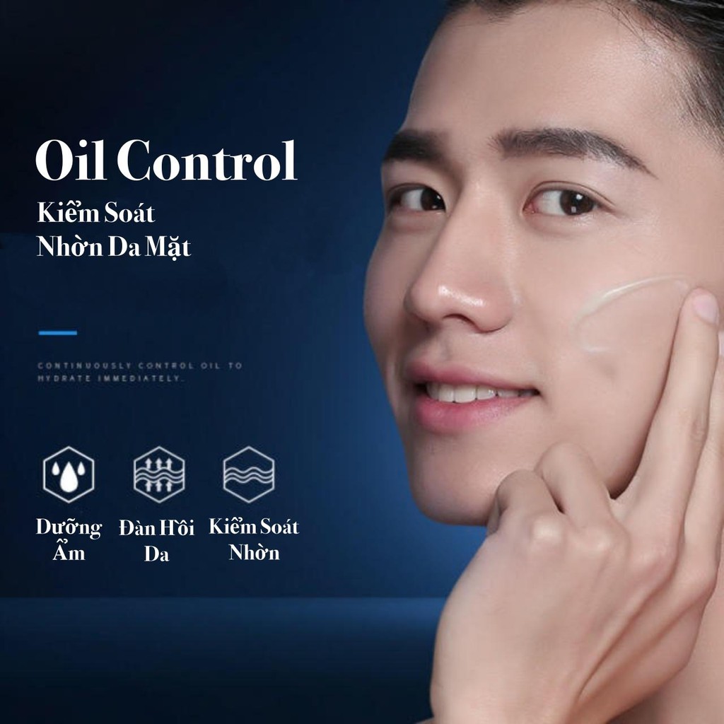 Combo Gel Kiểm Soát Dầu Nhờn BLUEMAN + Tẩy Tế Bào Chết + Sữa Rửa Mặt Iceman 50g+80g+180ml