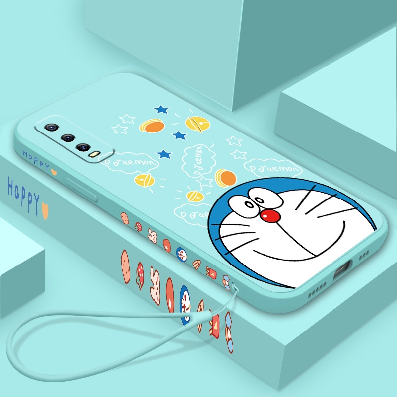 Ốp điện thoại in Doraemon cho VIVO Y11 2019 Y12 Y15 Y17 Y19 Y12S Y20I Y20S Y30 Y50 Y91C Y85 V11I Y19 Y12A V15 S1 PRO